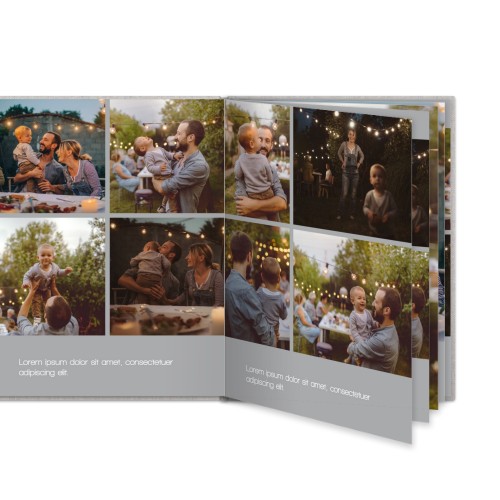 L porträtt hårt omslag - Linne