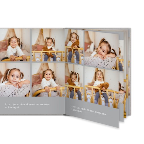 L porträtt hårt omslag - Linne