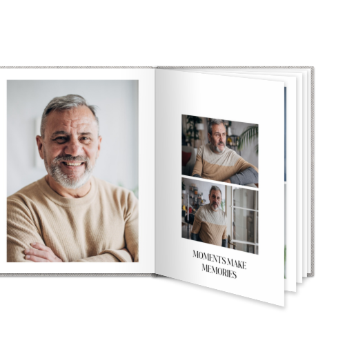 Fotobok stor portrÀtt hÄrt omslag - Linne Fotobok stor portrÀtt hÄrt omslag - Linne