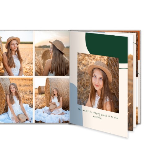 Photo Book Large Portrait Linen Cover