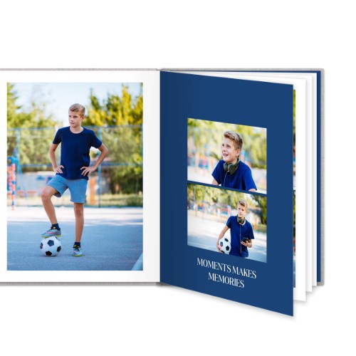 Kuvakirja Large Pysty - Kovat kannet - Pellava