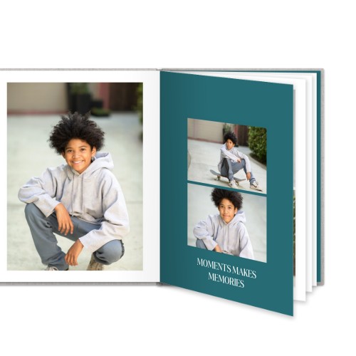 Kuvakirja Large Pysty - Kovat kannet - Pellava