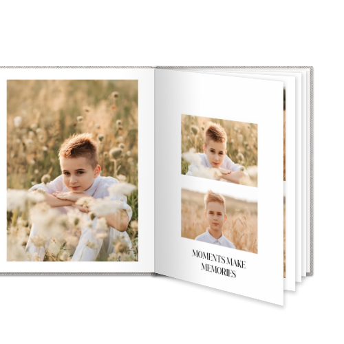 Fotobok stor portrÀtt hÄrt omslag - Linne Fotobok stor portrÀtt hÄrt omslag - Linne