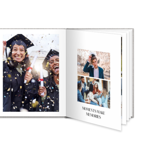 Livre photo L portrait - couverture rigide en lin Livre photo L portrait - couverture rigide en lin