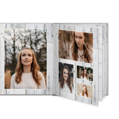 Livre photo L portrait - couverture rigide en lin Livre photo L portrait - couverture rigide en lin