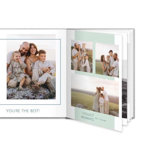 Livre photo L portrait - couverture rigide en lin Livre photo L portrait - couverture rigide en lin