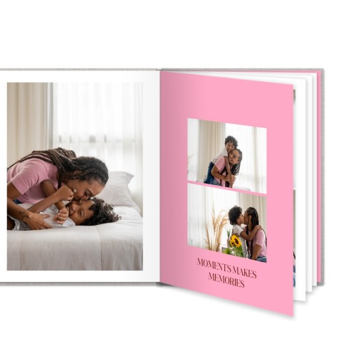 Kuvakirja Large Pysty - Kovat kannet - Pellava