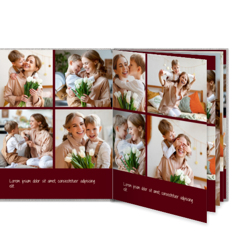 Livre photo L portrait - couverture rigide en lin Livre photo L portrait - couverture rigide en lin