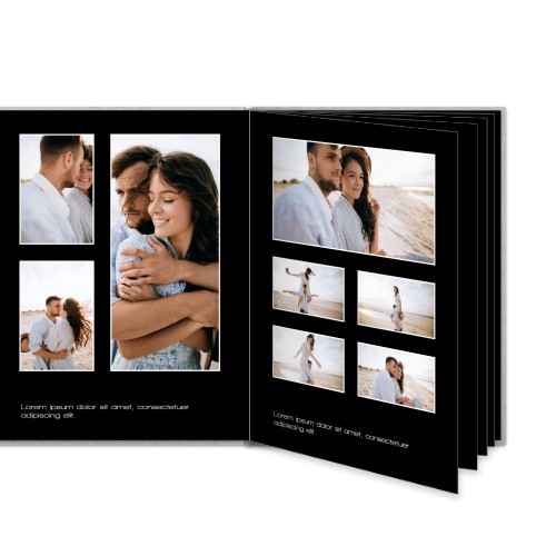 L porträtt hårt omslag - Linne