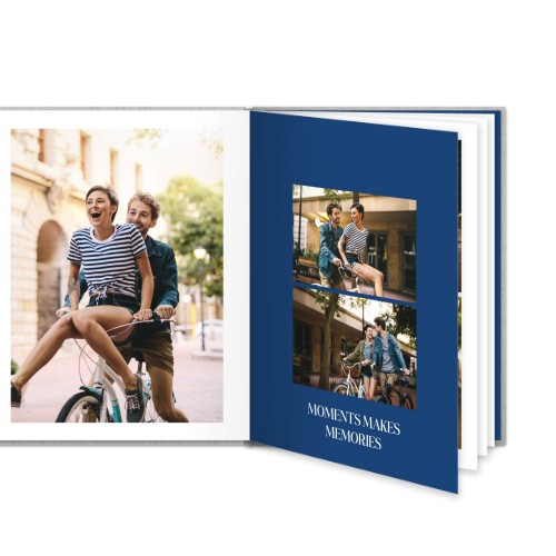 Livre photo L portrait - couverture rigide en lin Livre photo L portrait - couverture rigide en lin