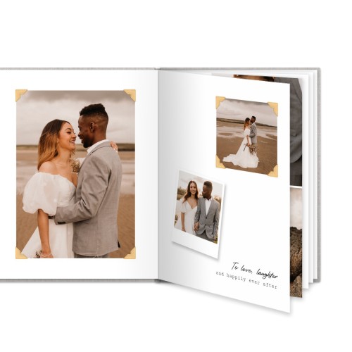 Fotobok stor porträtt hårt omslag - Linne