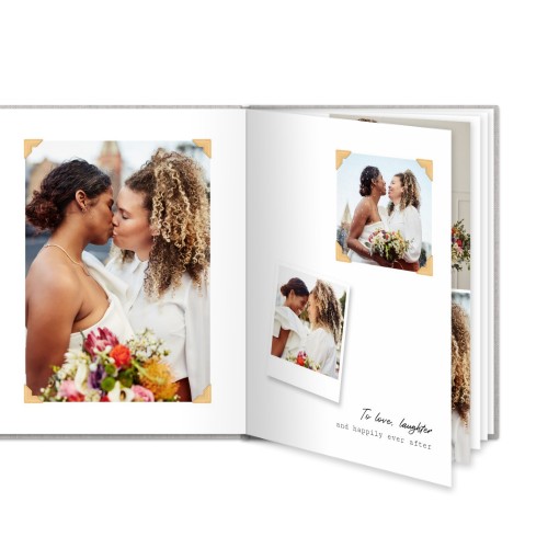 Livre photo L portrait - couverture rigide en lin Livre photo L portrait - couverture rigide en lin