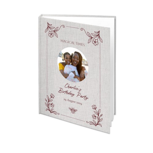 Livre photo L portrait - couverture rigide photo lin