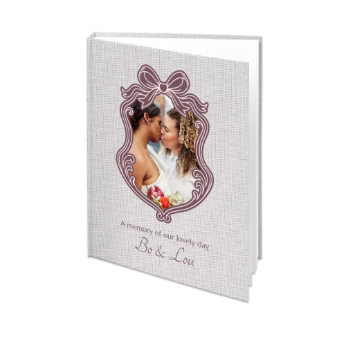 Livre photo L portrait - couverture rigide photo lin
