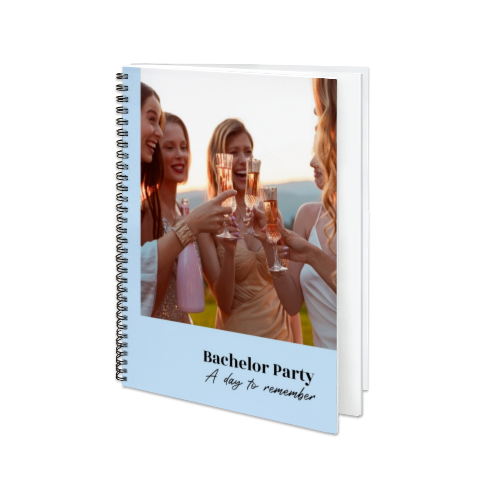 Livre photo L portrait - couverture personnalisée à spirales