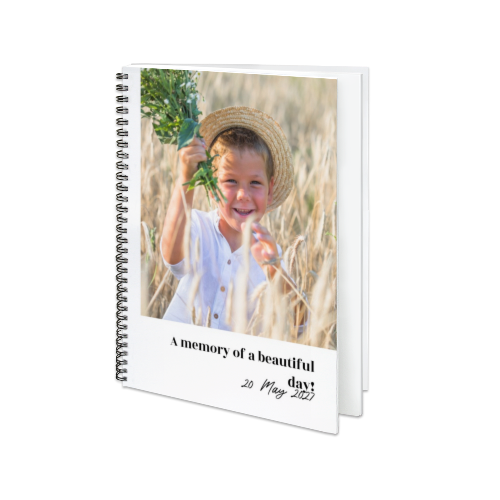 Fotobok Stor portrÀtt spiralbindning Fotobok Stor portrÀtt spiralbindning