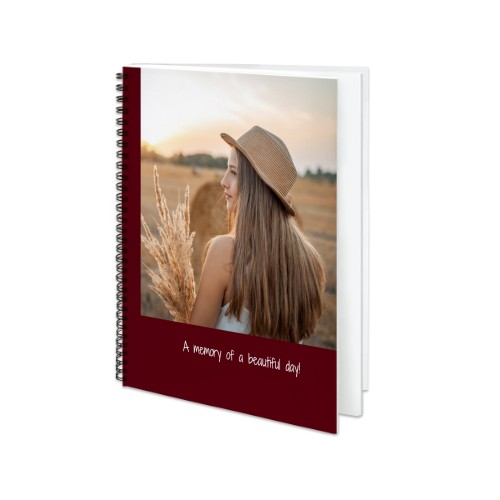 Stor stående Fotobog spiralryg