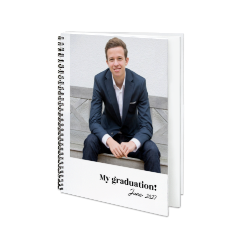 Livre photo L portrait - couverture personnalisée à spirales Livre photo L portrait - couverture personnalisée à spirales