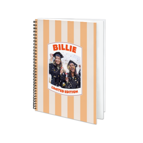 Livre photo L portrait - couverture personnalisée à spirales Livre photo L portrait - couverture personnalisée à spirales