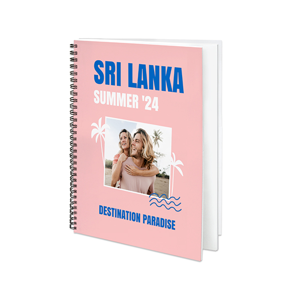 Fotoboek L staand spiraalbinding