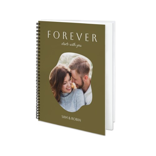 Stor stående Fotobog spiralryg