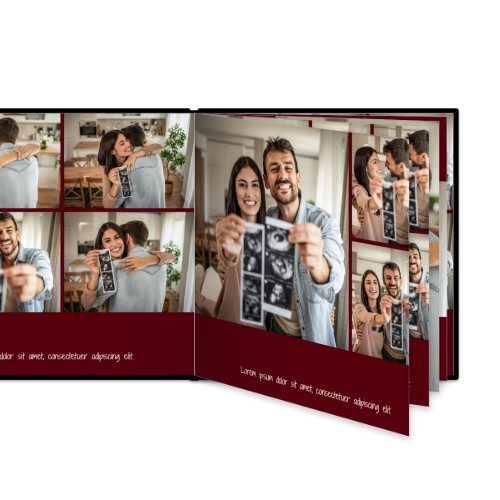 Photo Book Large Square Leather Cover