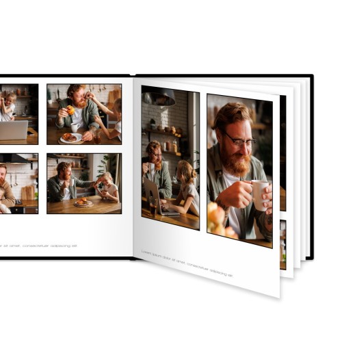 L carré - couverture rigide en simili cuir