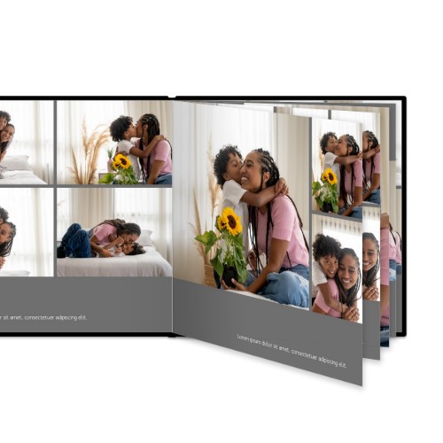 Photo Book Large Square Leather Cover