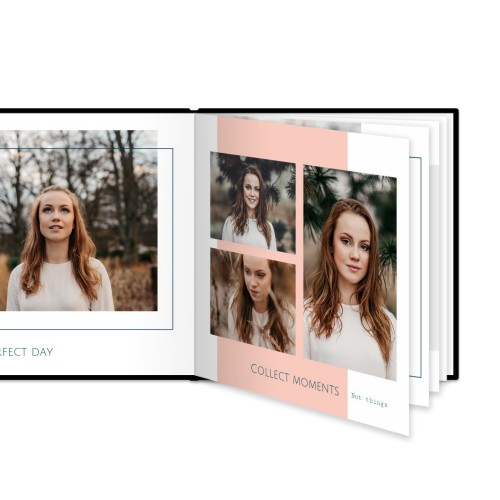 Stor kvadratisk fotobog hårdt cover kunstlæder Stor kvadratisk fotobog hårdt cover kunstlæder