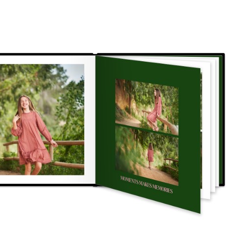 Fotobok Large Kvadratisk - Hard perm lærimitasjon