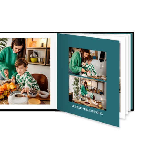 Fotoboek Large vierkant - harde lederen kaft