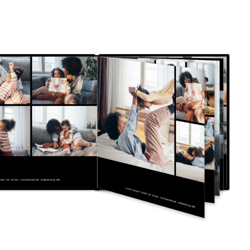 Fotobok Large Kvadratisk - Hard perm lærimitasjon