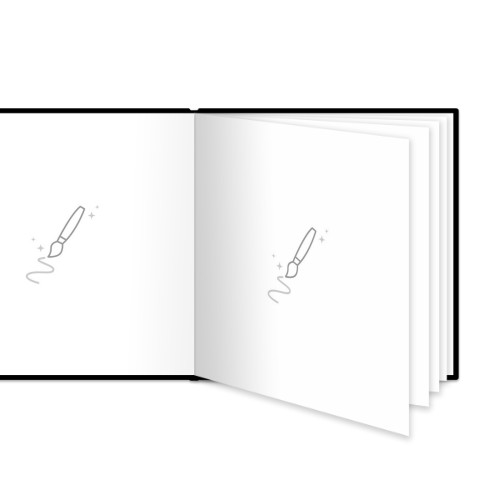 Livre photo L carré - couverture rigide en simili cuir