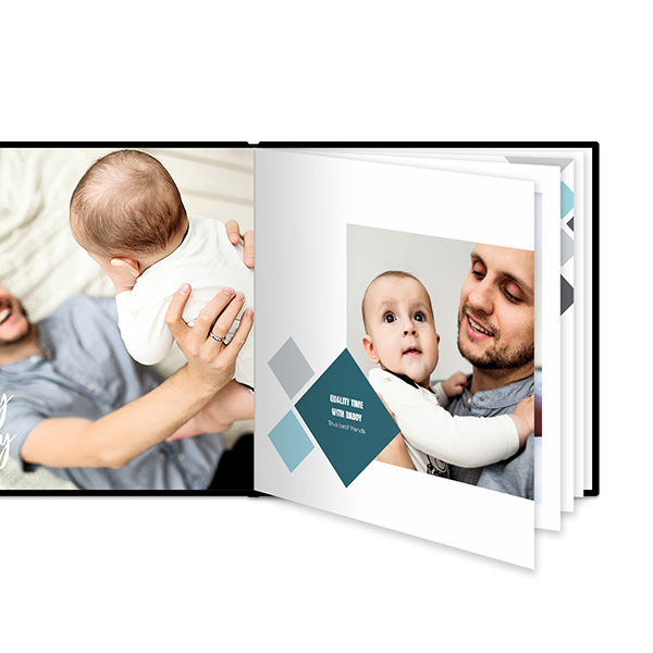 Fotobok Large Kvadratisk - Hard perm lærimitasjon