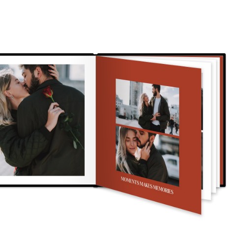 Fotoboek Large vierkant - harde lederen kaft