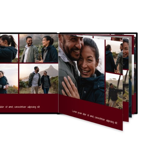 Fotobok Large Kvadratisk - Hard perm lærimitasjon