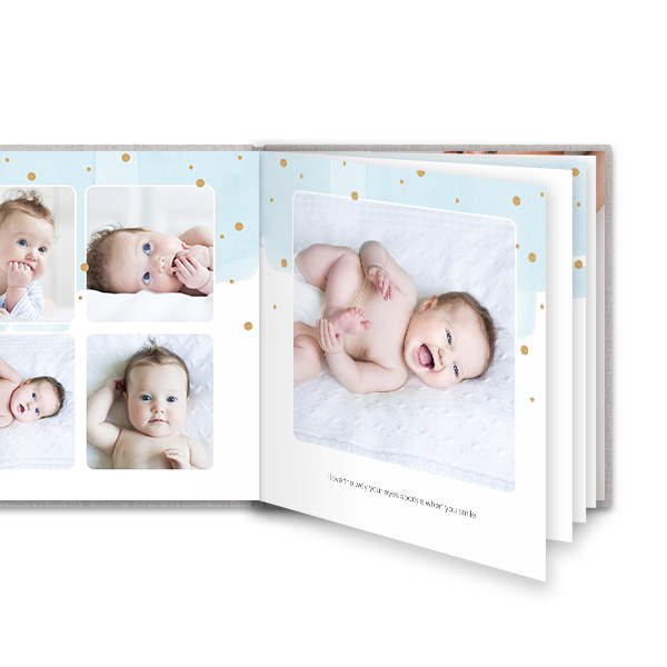 Fotoboek L vierkant linnen kaft platliggend Fotoboek L vierkant linnen kaft platliggend