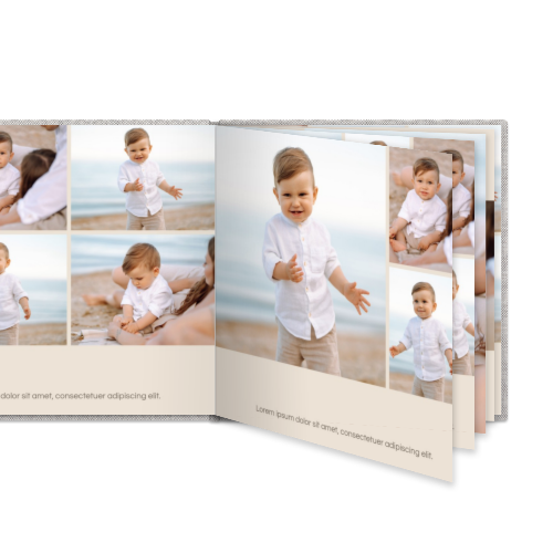 Photo Book Large Square Linen Cover
