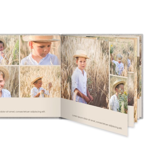 L vierkant - harde linnen kaft