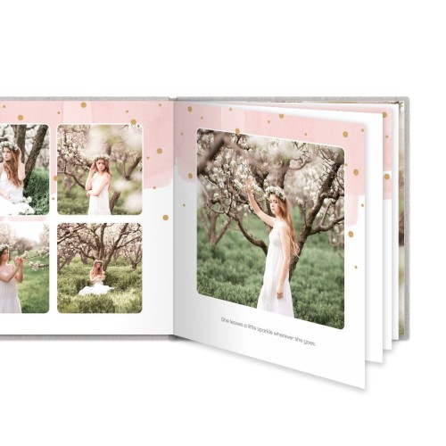 Kuvakirja Large Nelikulmainen - Kovat kannet - Pellava