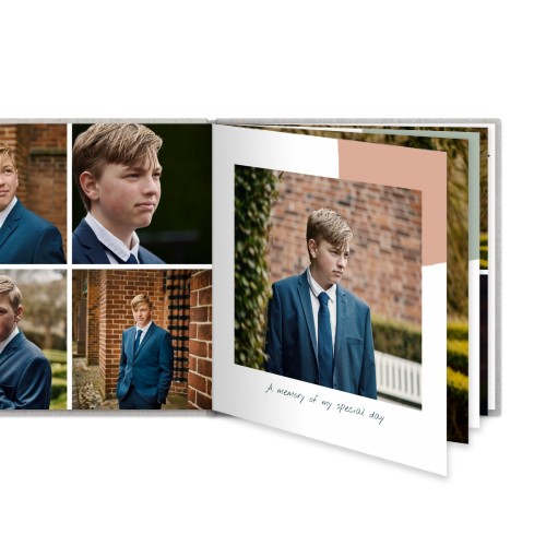 Livre photo L carré - couverture rigide en lin