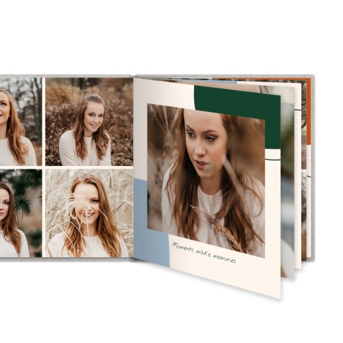 Livre photo L carré - couverture rigide en lin