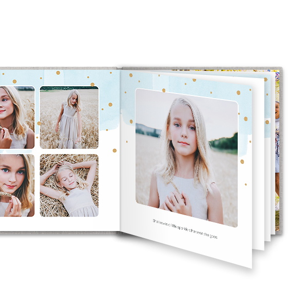 Fotoboek L vierkant linnen kaft platliggend Fotoboek L vierkant linnen kaft platliggend