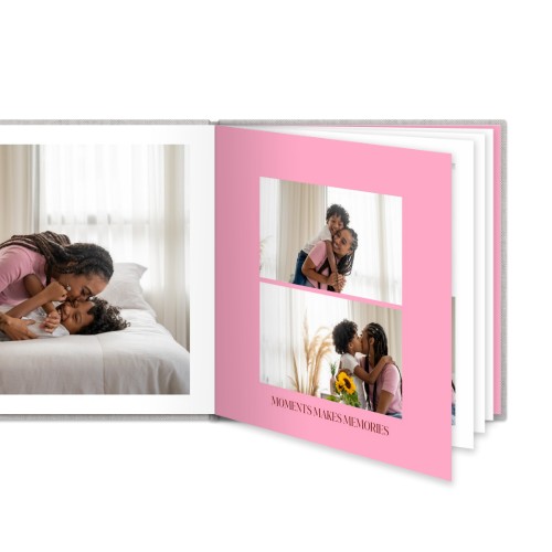 Kuvakirja Large Nelikulmainen - Kovat kannet - Pellava