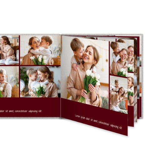 Photo Book Large Square Linen Cover