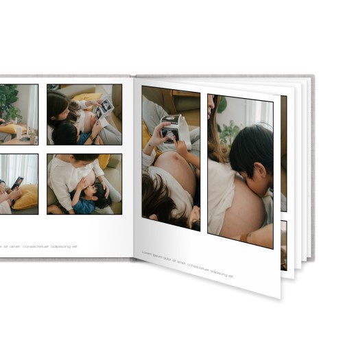 L vierkant - harde linnen kaft