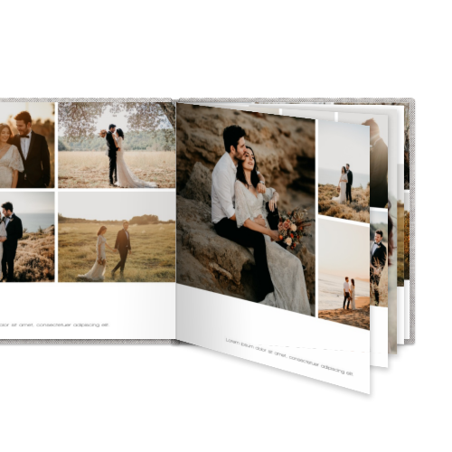 Photo Book Large Square Linen Cover Photo Book Large Square Linen Cover