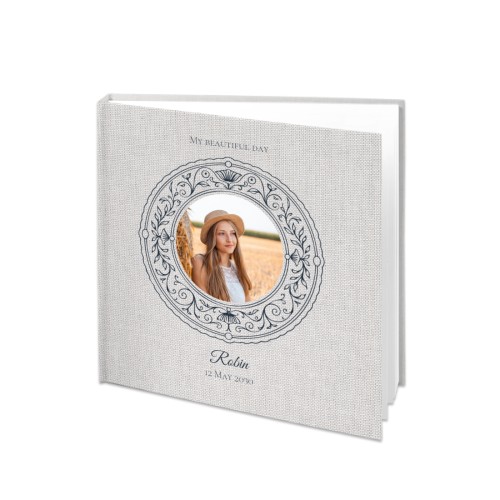 Livre photo L carré - couverture rigide photo lin Livre photo L carré - couverture rigide photo lin