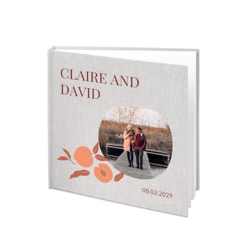 Fotobok stor kvadratisk hårt linneomslag med foto
