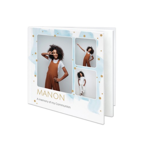 Stor kvadratisk fotobog blødt omslag